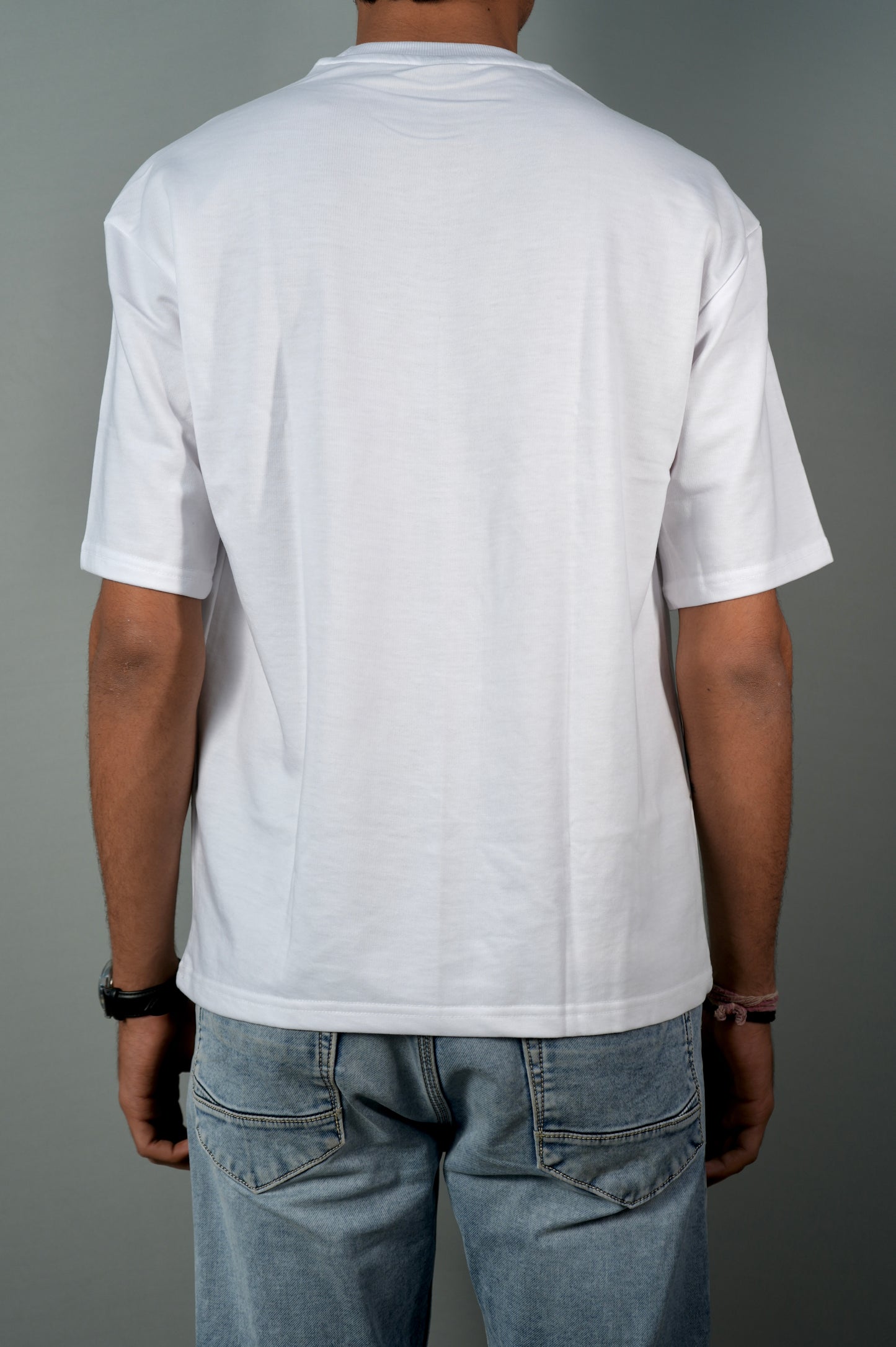 Shree Krishna Eyes Embroidery Oversized T-Shirt
