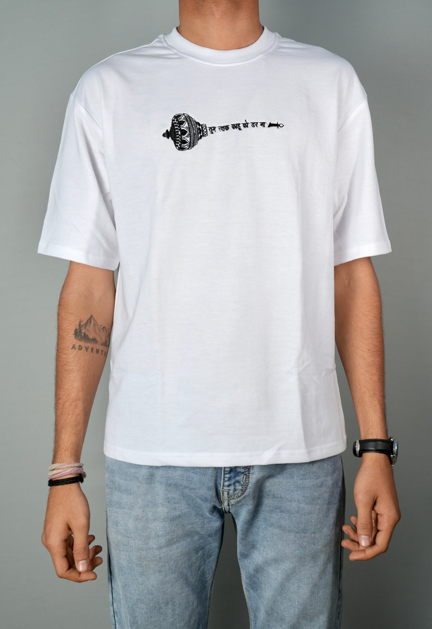 The Eternal Gada Embroidery Oversized T-Shirt
