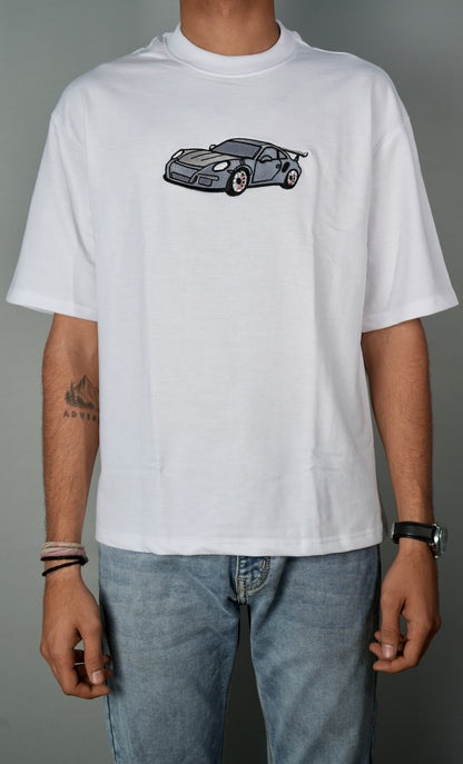 The 911 Embroidery Oversized T-Shirt