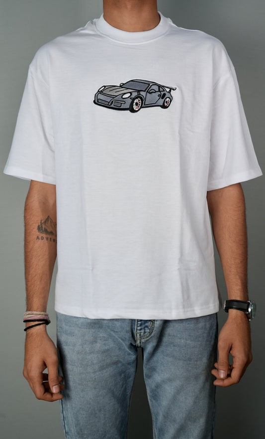 The 911 Embroidery Oversized T-Shirt