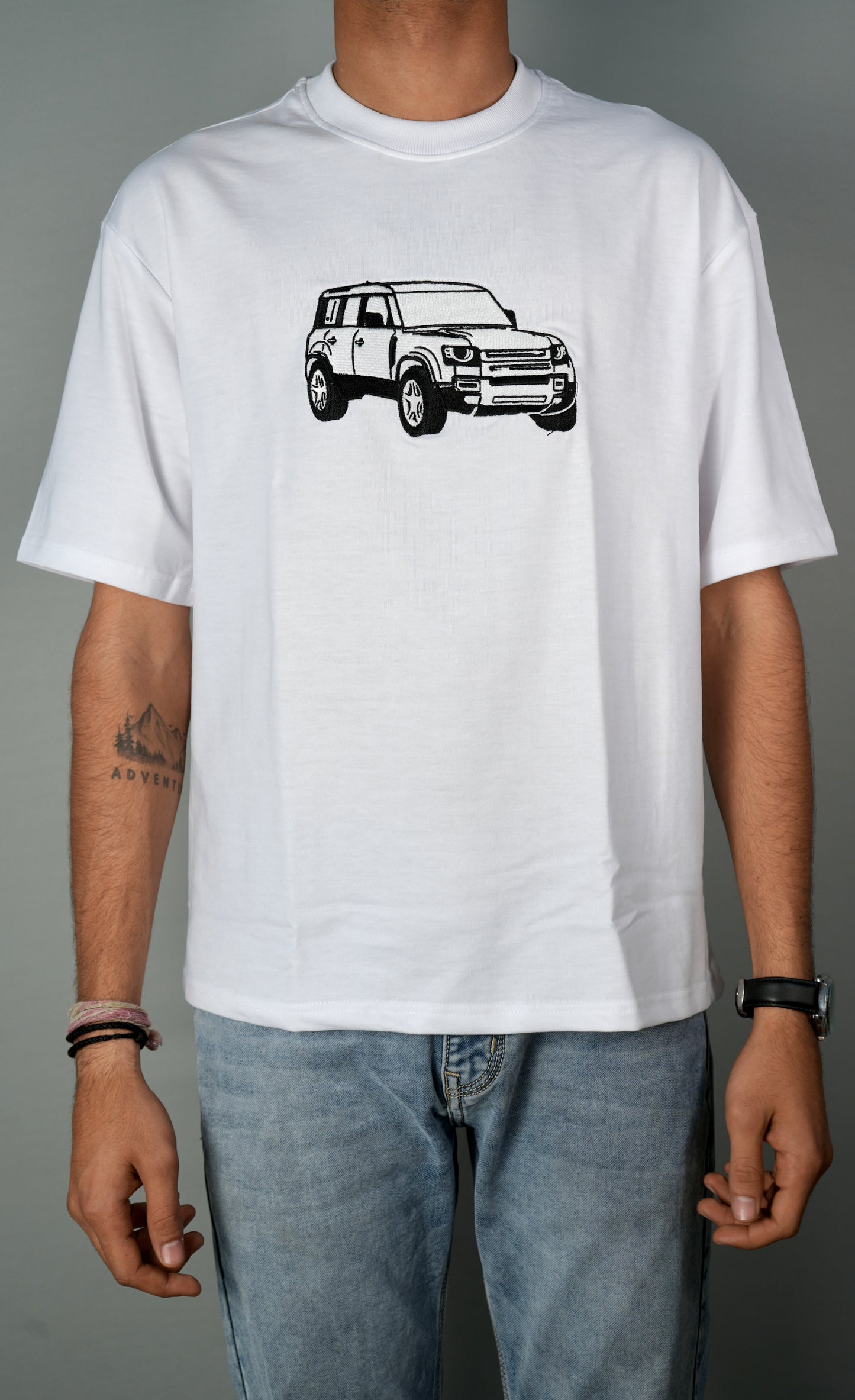 The Offroader Embroidery Oversized T-Shirt