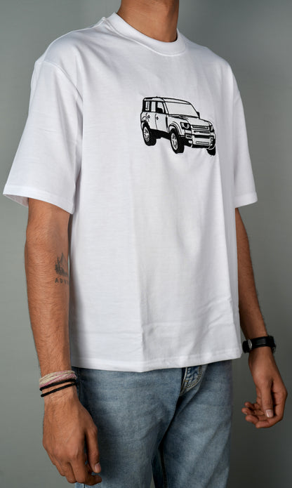 The Offroader Embroidery Oversized T-Shirt