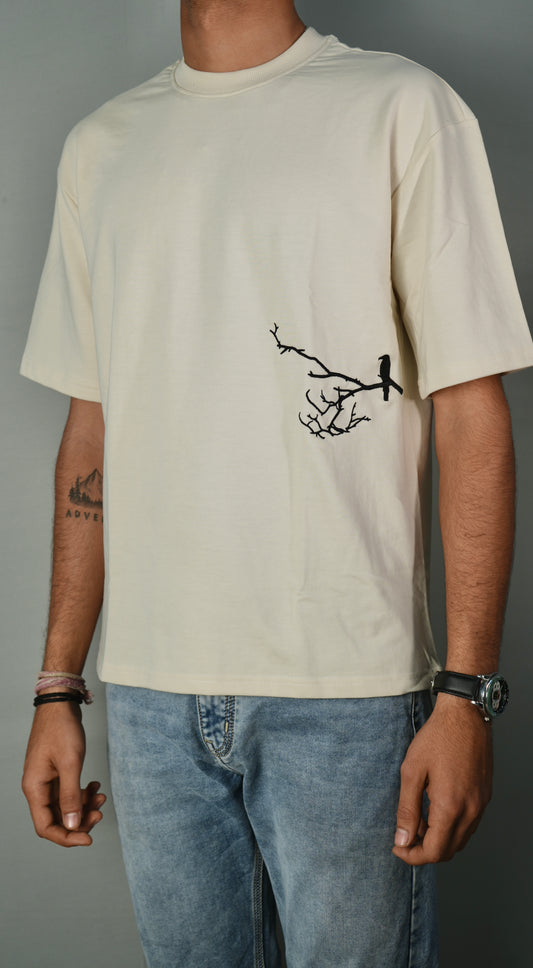 The Silent Life Embroidery Oversized T-shirt