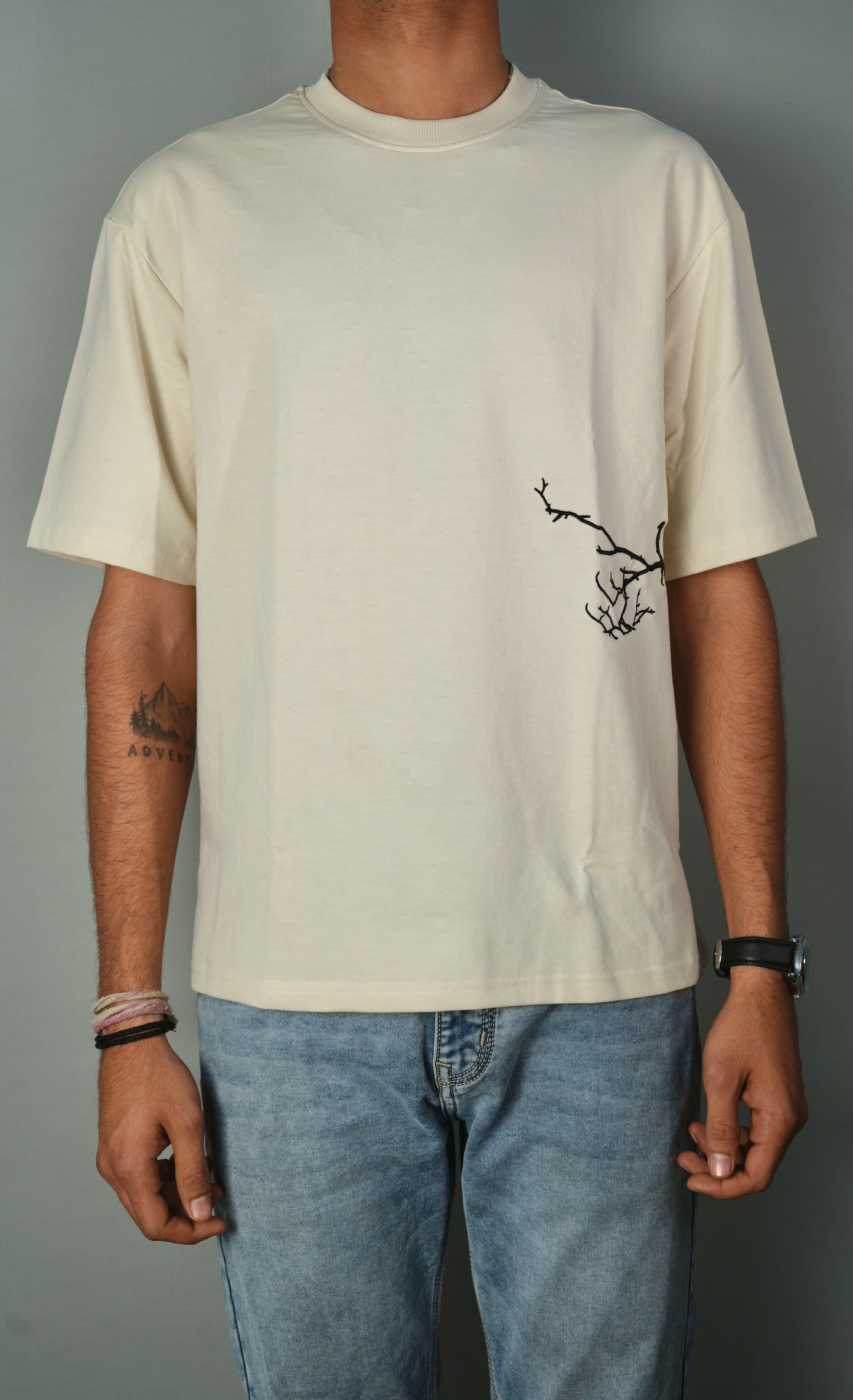 The Silent Life Embroidery Oversized T-shirt