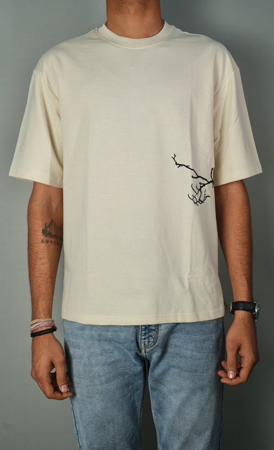 The Silent Life Embroidery Oversized T-shirt