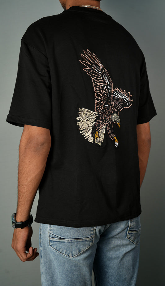 Sky King Embroidery Oversized T-Shirt